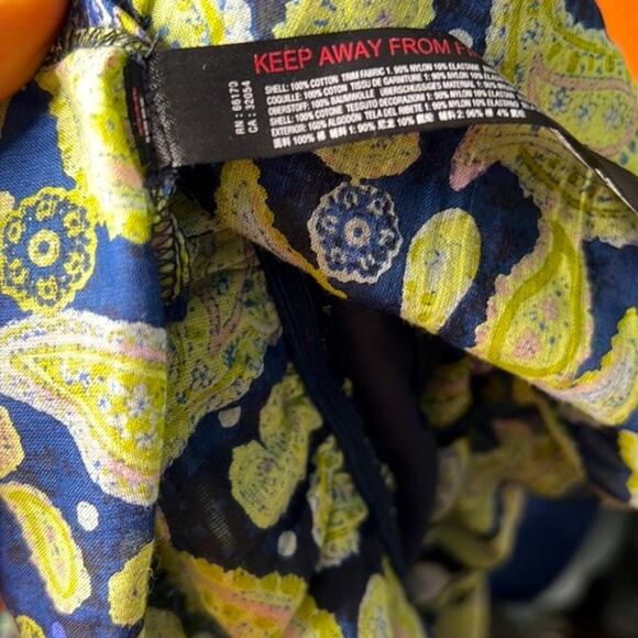 NEW! Free People Sundown Paisley Cotton Bodysuit Size Medium - Picture 12 of 12